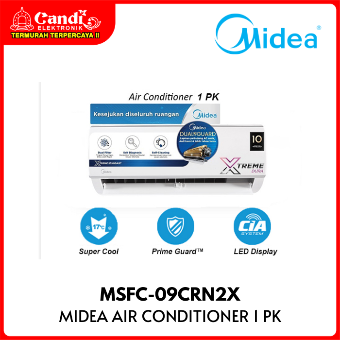 Midea Air Conditioner 1 Pk  Outdoor : Msfc-09crn2x-32(0)
